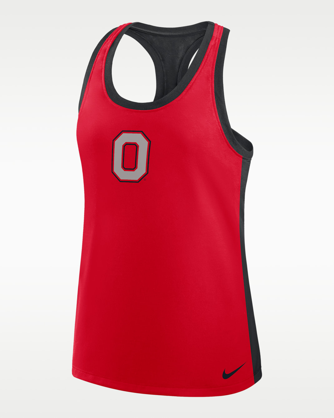 Ohio State Women's Nike Dri-FIT College Racerback Tank Top - Red/Black
