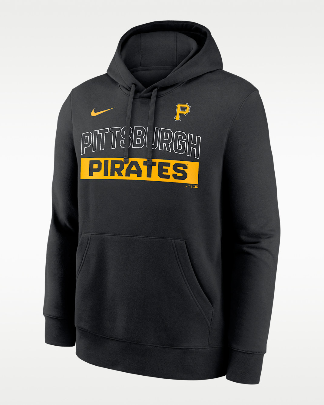 Pittsburgh Pirates Club Men's Nike MLB Pullover Hoodie - Black