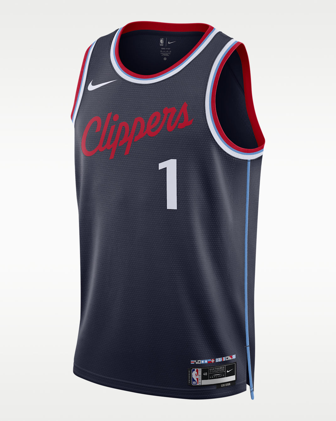 Jersey Nike Dri-FIT de la NBA para hombre James Harden LA Clippers Swingman Icon Edition - Azul marino universitario