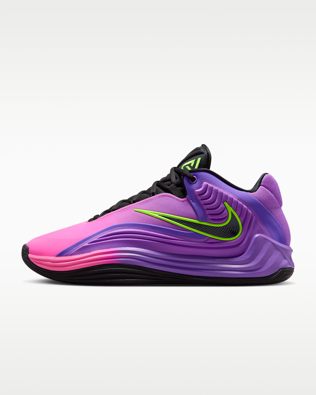 Giannis Freak 7 "Fade" Basketball Shoes - Bright Violet/Pink Glow/Volt/Black