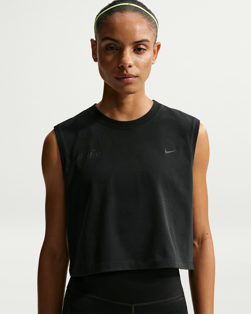 Nike Swift Butterfly Women's Dri-FIT Sleeveless Running T-Shirt - Black