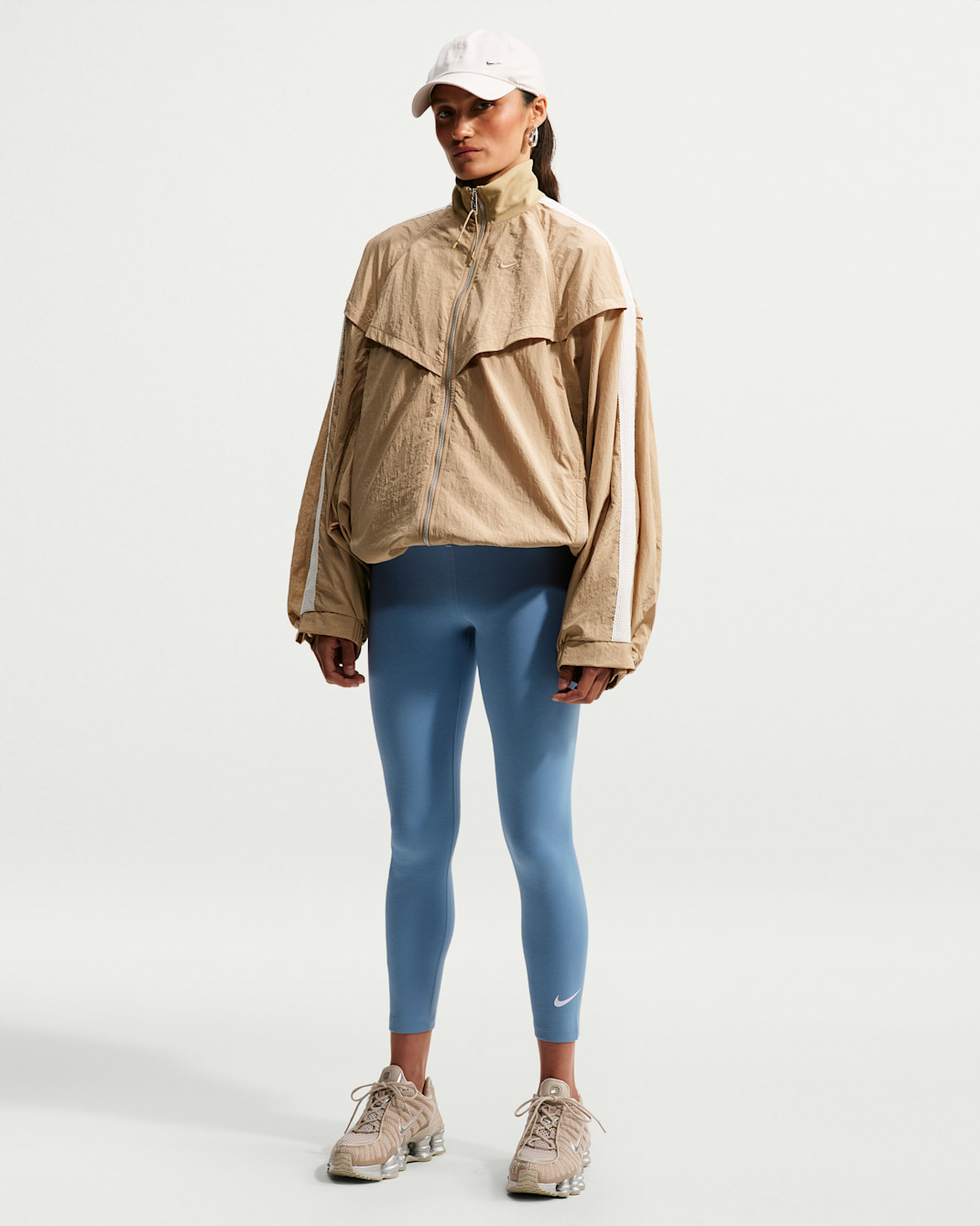 Nike Sportswear Classic Women's High-Waisted 7/8 Leggings - Work Blue/White