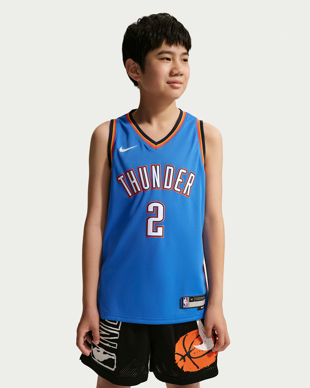 Maillot Nike NBA Swingman Oklahoma City Thunder Icon Edition pour ado - Signal Blue