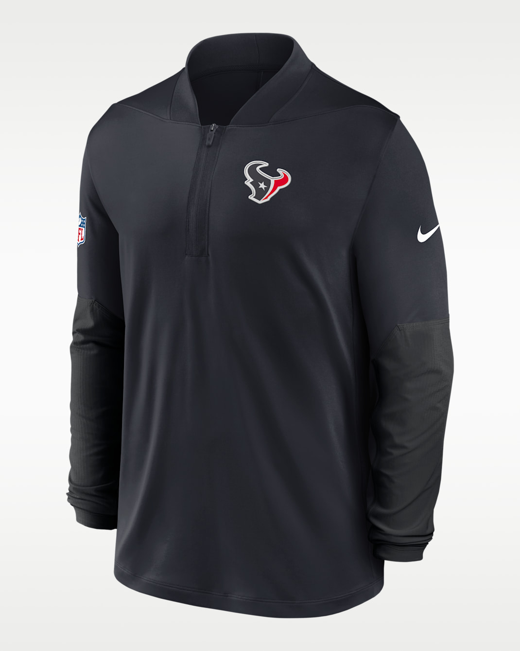 Houston Texans Feel The Pressure Men's Nike Dri-FIT NFL 1/2-Zip Top - Navy