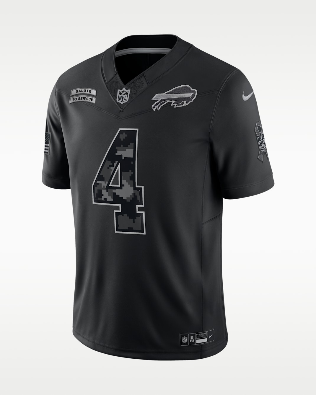James Cook III Buffalo Bills Salute to Service Men's Nike Dri-FIT NFL Limited Jersey - Black