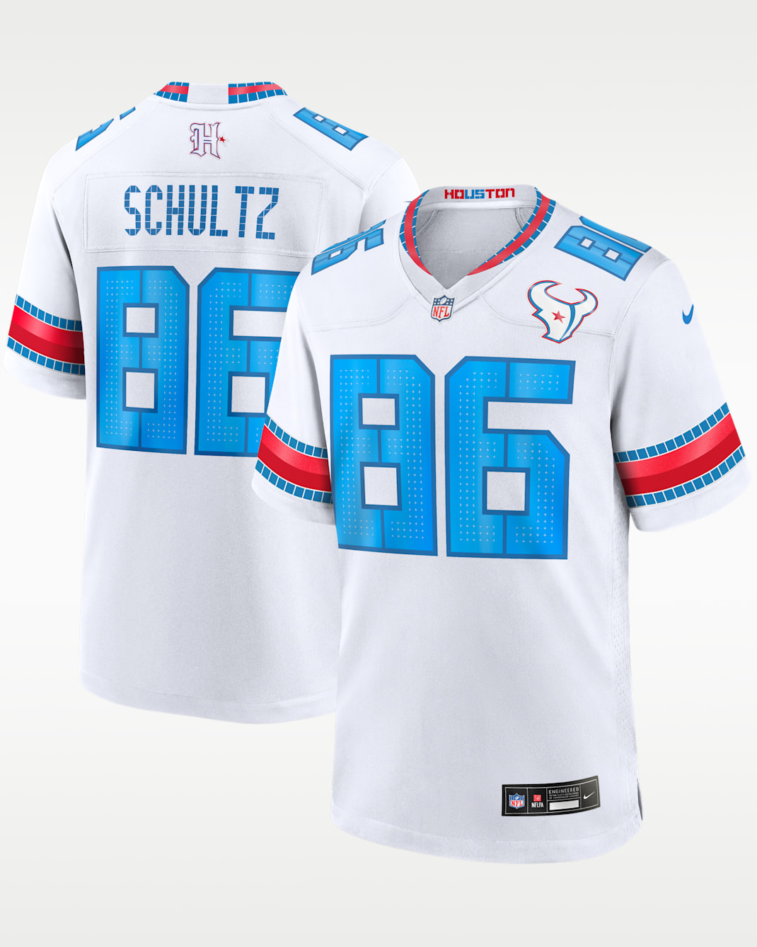 Dalton Schultz Houston Texans Rivalries Collection Men's Nike NFL Game Jersey - White