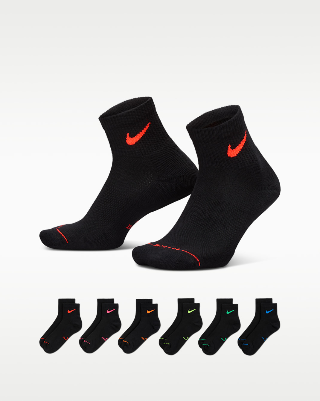 Calcetines al tobillo (6 pares) Nike Everyday Elevated - Multicolor
