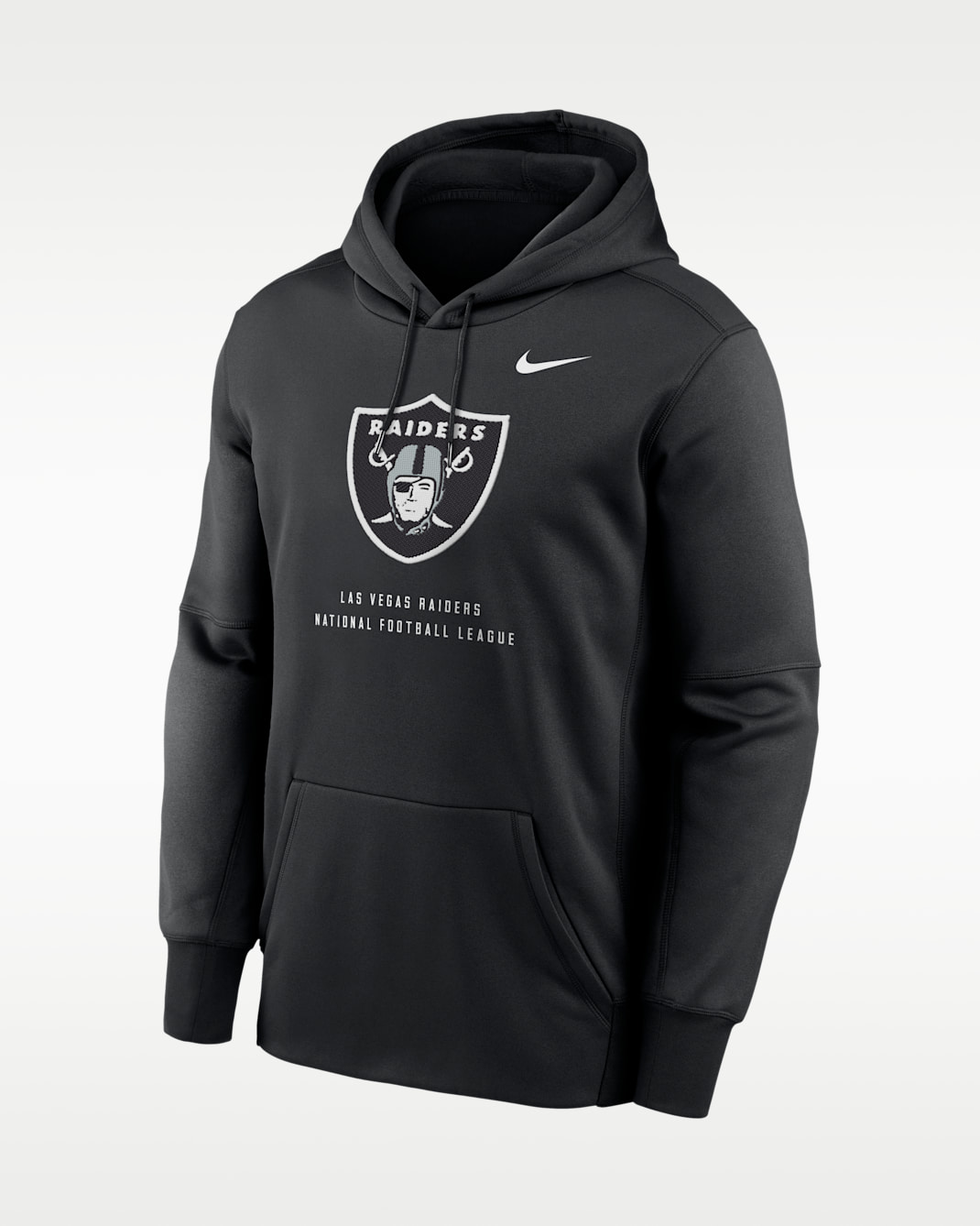 Las Vegas Raiders Men's Nike Therma NFL Pullover Hoodie - Black