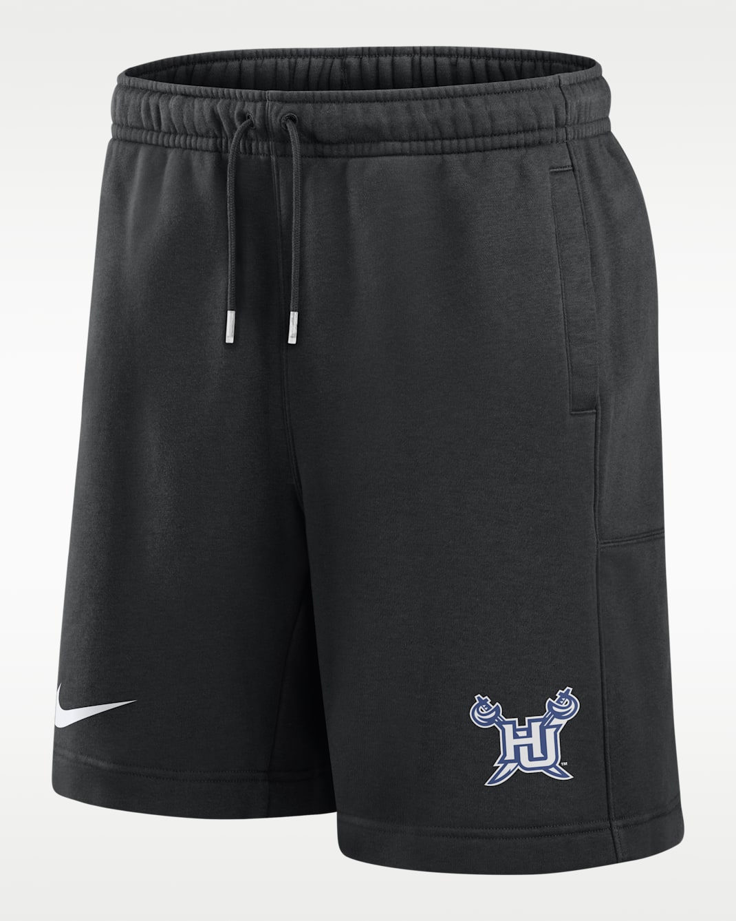 Shorts de tejido Club Fleece para hombre Nike College (Hampton University) - Negro