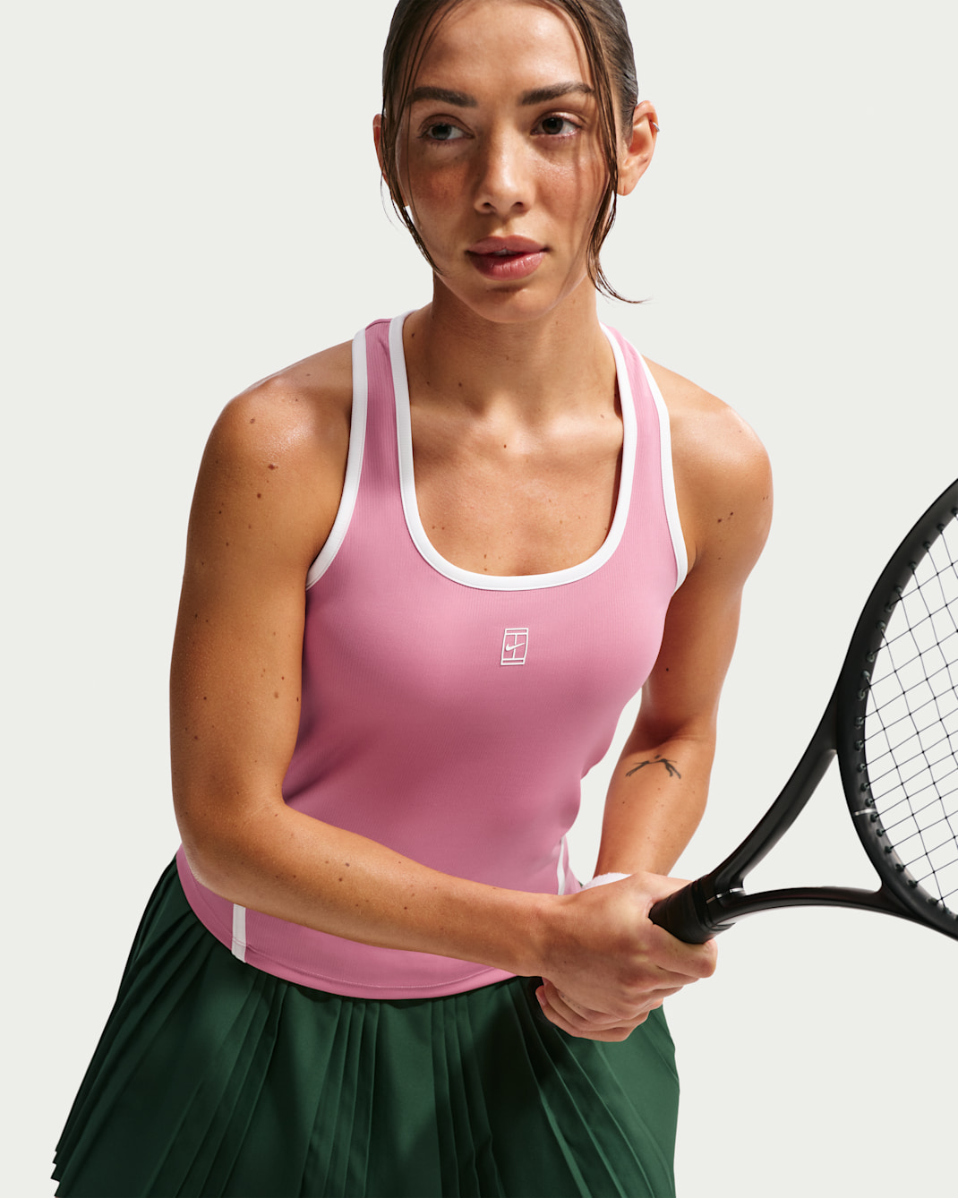 Nike Advantage Dri-FIT Tennis-Tanktop (Damen) - Peony/Weiß