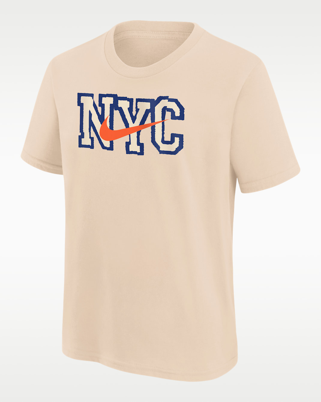 New York Knicks Essential City Edition Big Kids’ Short-Sleeve T-Shirt - Natural