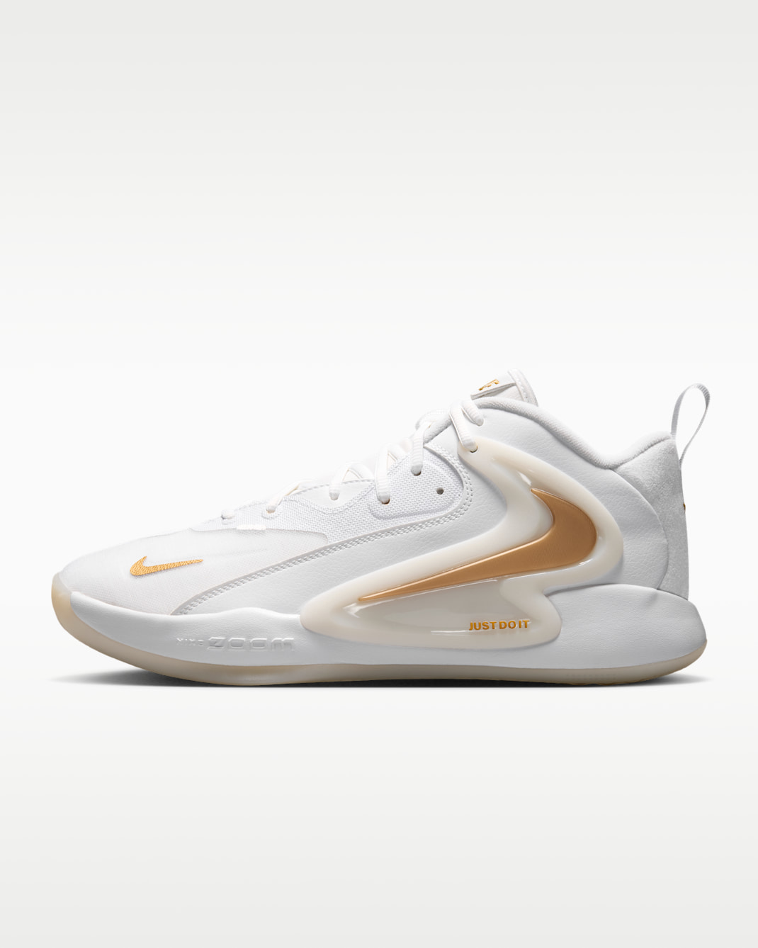 Nike HyperSet 2 Indoor Court Shoes - White/Metallic Gold/White