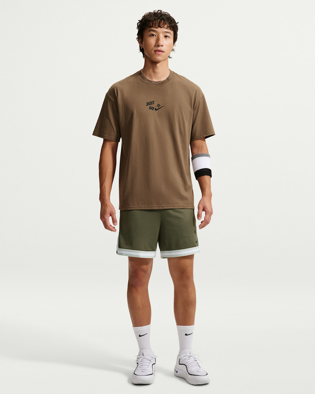 Nike DNA Men's Dri-FIT 15cm (approx.) Basketball Shorts - Medium Olive/Light Silver/Black