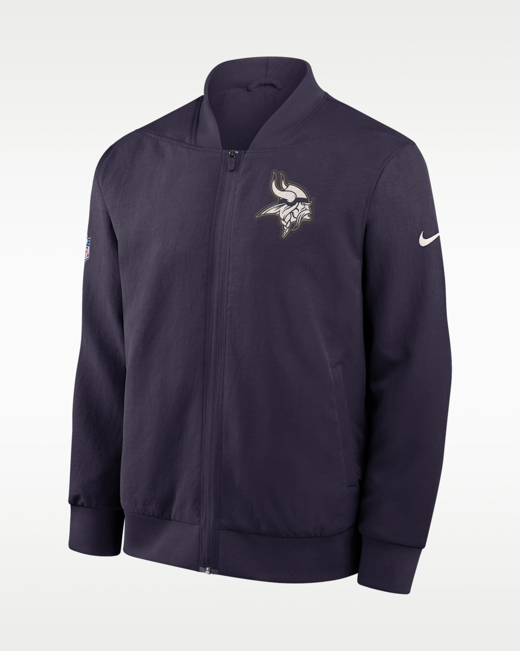 Minnesota Vikings Rivalries Collection Sideline Men's Nike NFL Full-Zip Bomber Jacket - Purple Dynasty