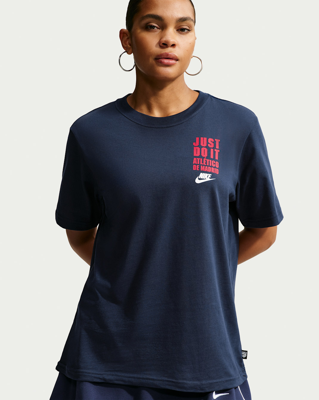 Atlético Madrid Women's Nike Football T-Shirt - Obsidian
