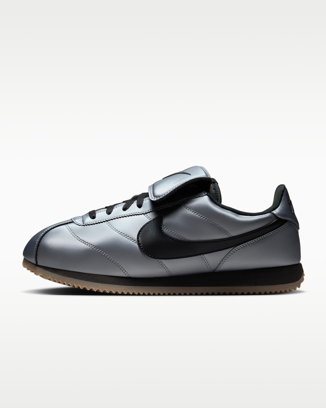 Nike Cortez SE Men's Shoes - Metallic Cool Grey/Gum Dark Brown/Black