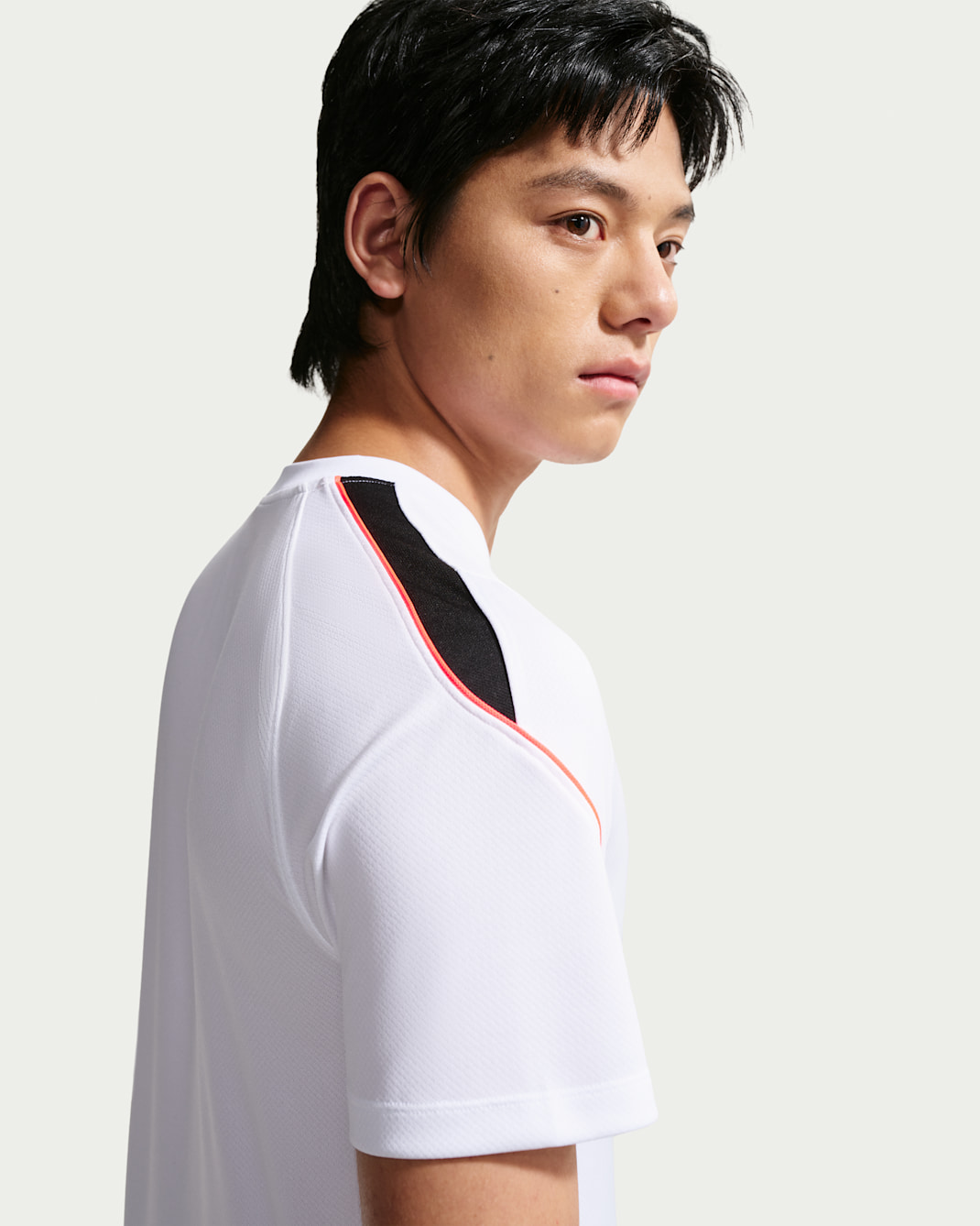 Nike Strike 男款 Dri-FIT 短袖足球上衣 - 白色/黑色/Hot Punch/Hot Punch