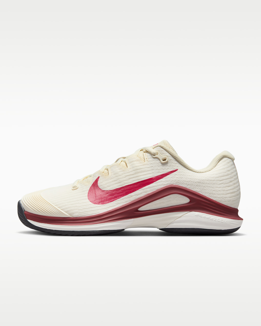 Tenis de tenis para cancha dura para mujer Nike Vapor 12 - Marfil pálido/Vela/Rojo team/Rosa enérgico