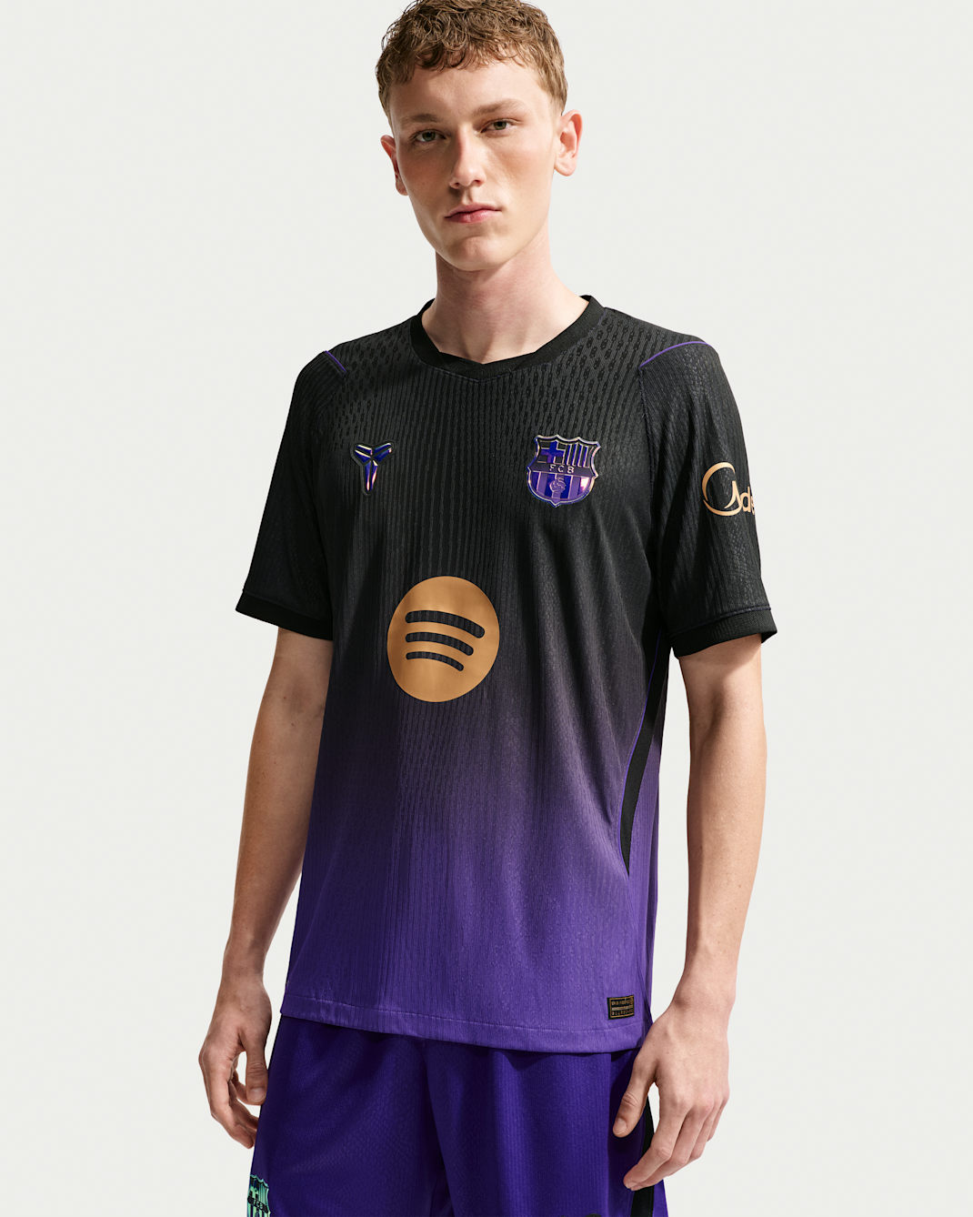 Maillot de foot Authentic Kobe Aero-FIT FC Barcelona 2026/27 Match Extérieur pour homme - Field Purple/Field Purple/Noir/Metallic Gold