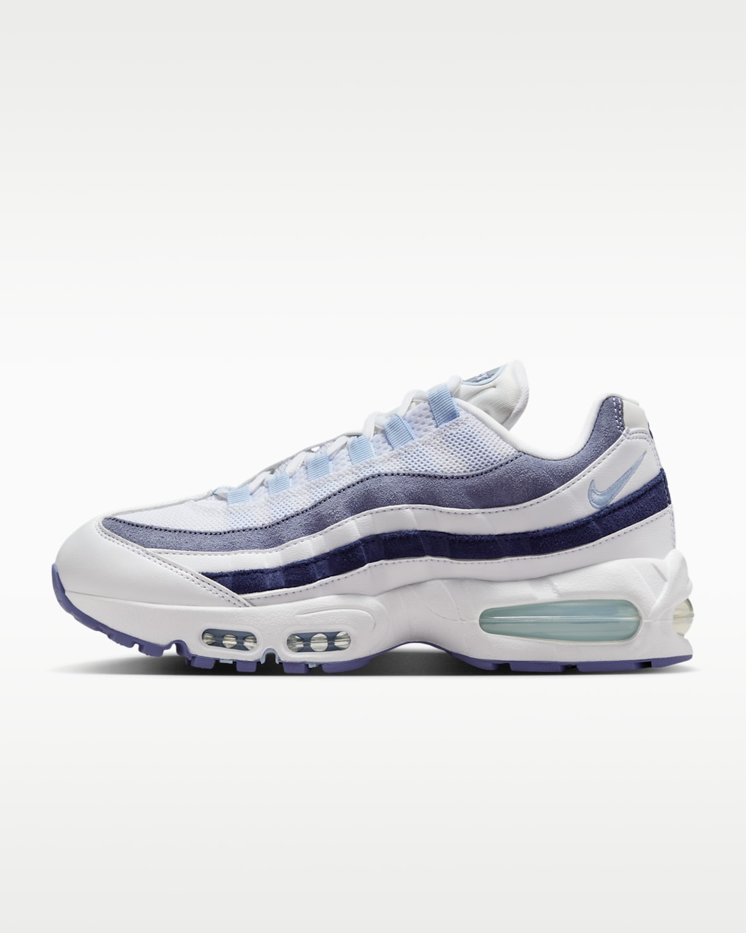 Γυναικεία παπούτσια Nike Air Max 95 - Λευκό/World Indigo/Midnight Navy/Celestine Blue