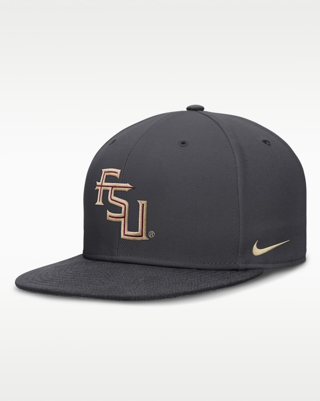 Florida State Pro Men's Nike Dri-FIT College Fitted Hat - Anthracite