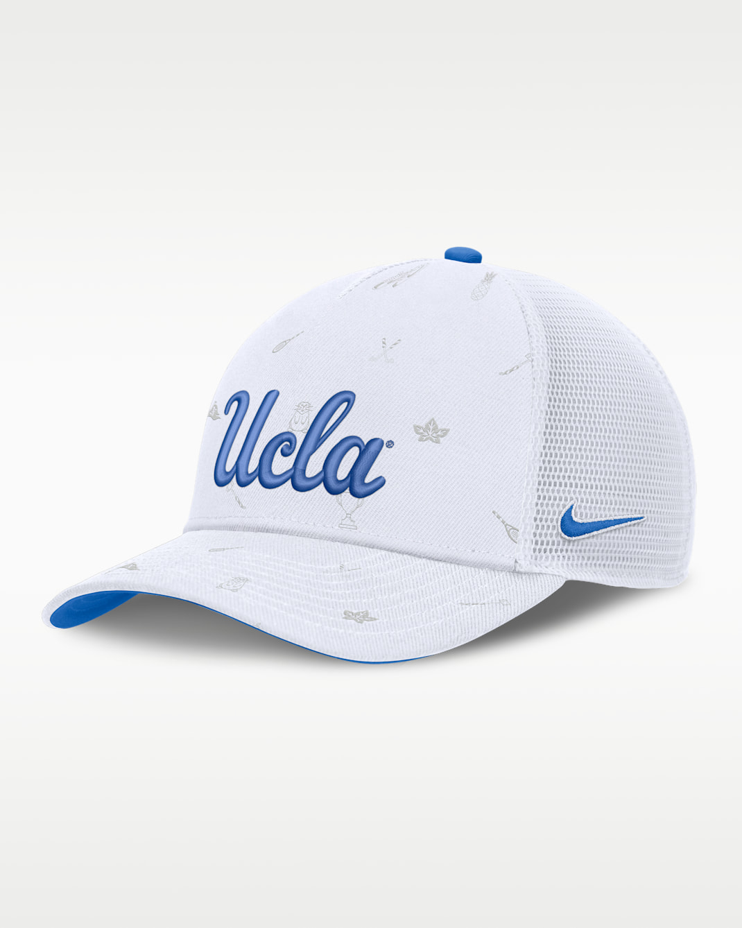 UCLA Country Club Golfin' Rise Men's Jordan Brand College Trucker Adjustable Hat - White