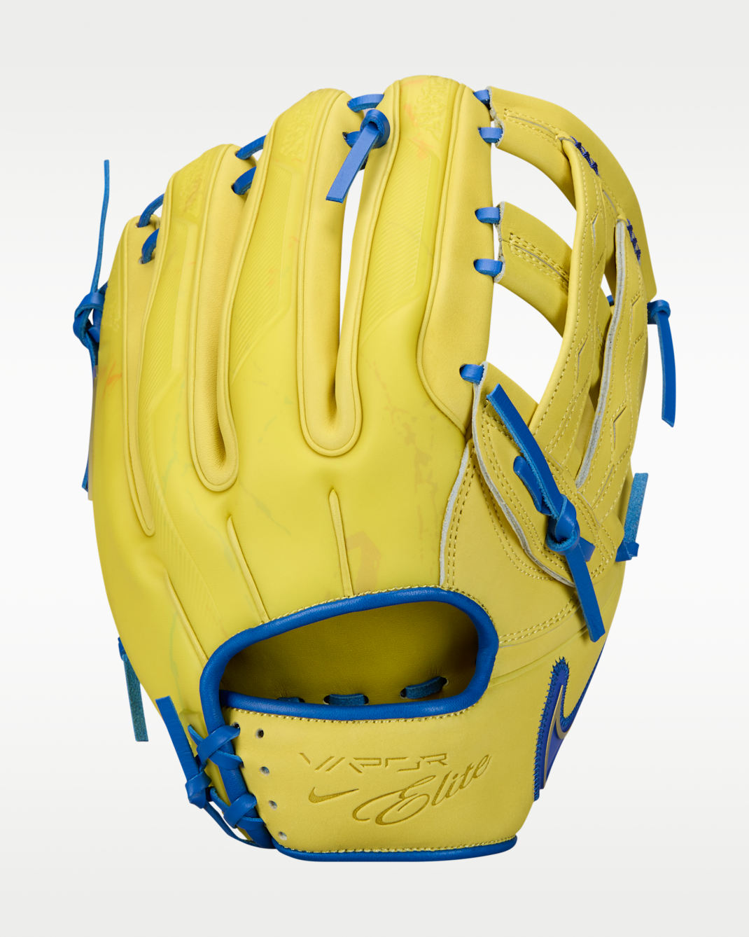 Nike Vapor Elite "Ronald Acuña Jr." Men's Fielding Glove - Opti Yellow/Hyper Blue/Hyper Blue