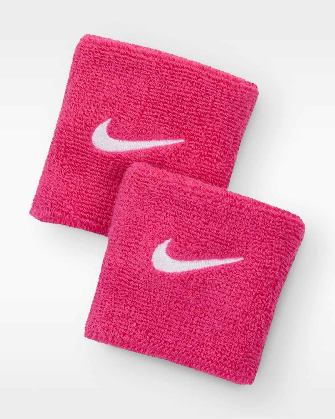 Muñequeras (paquete de 2) Nike Swoosh Classic - Rosa vivo/Blanco/Blanco