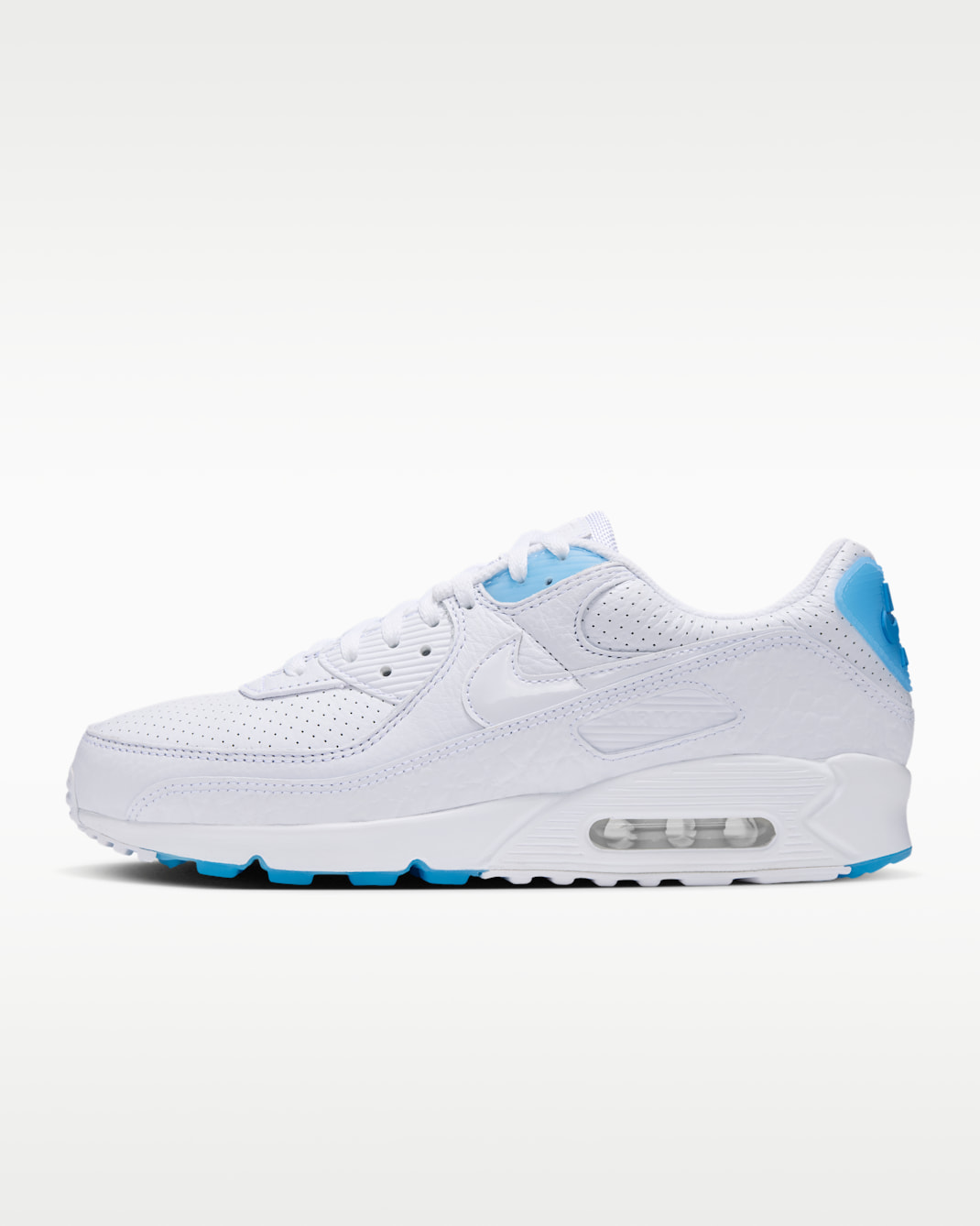 Nike Air Max 90 Men's Shoes - White/Aurora Blue/White