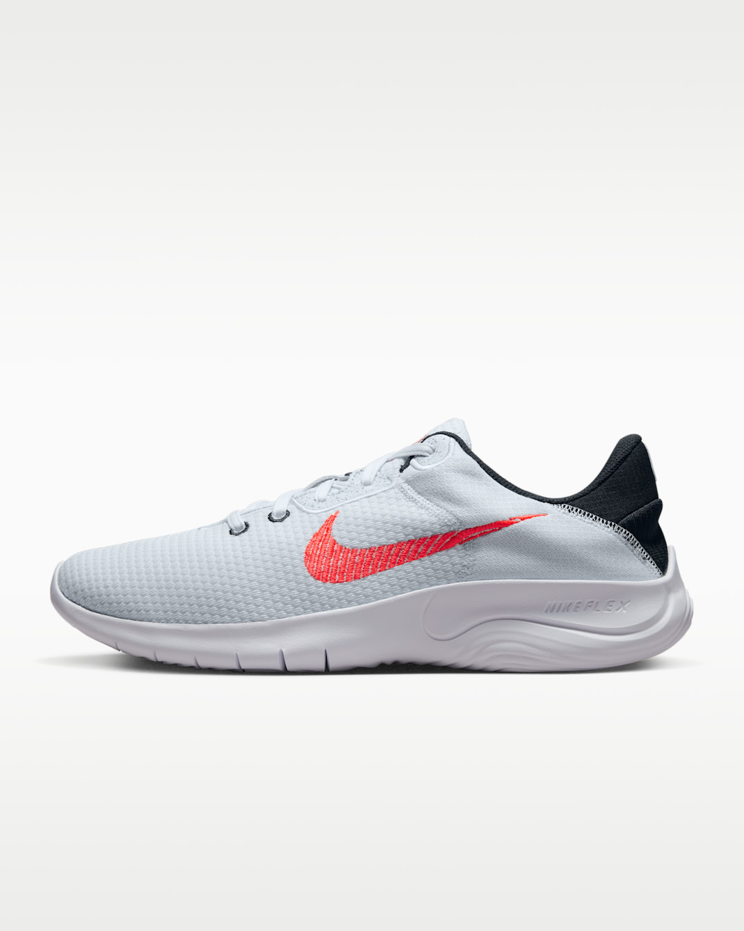 Nike Flex Experience Run 11 Men's Road Running Shoes - Football Grey/Black/White/Bright Crimson