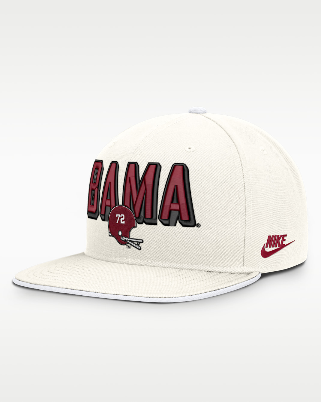 Alabama Legacy Letter & Mascot Pro Men's Nike Dri-FIT College Adjustable Hat - White