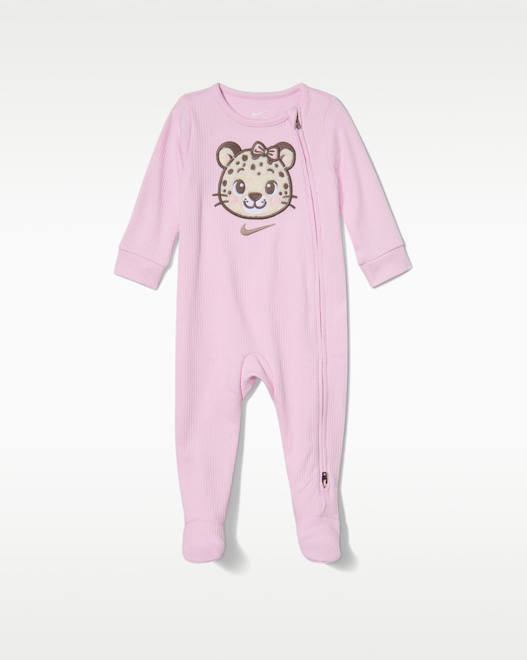 나이키 레디, 셋, 성장! 베이비(0~9개월) 플러시 풋티드 커버올 - 핑크 폼