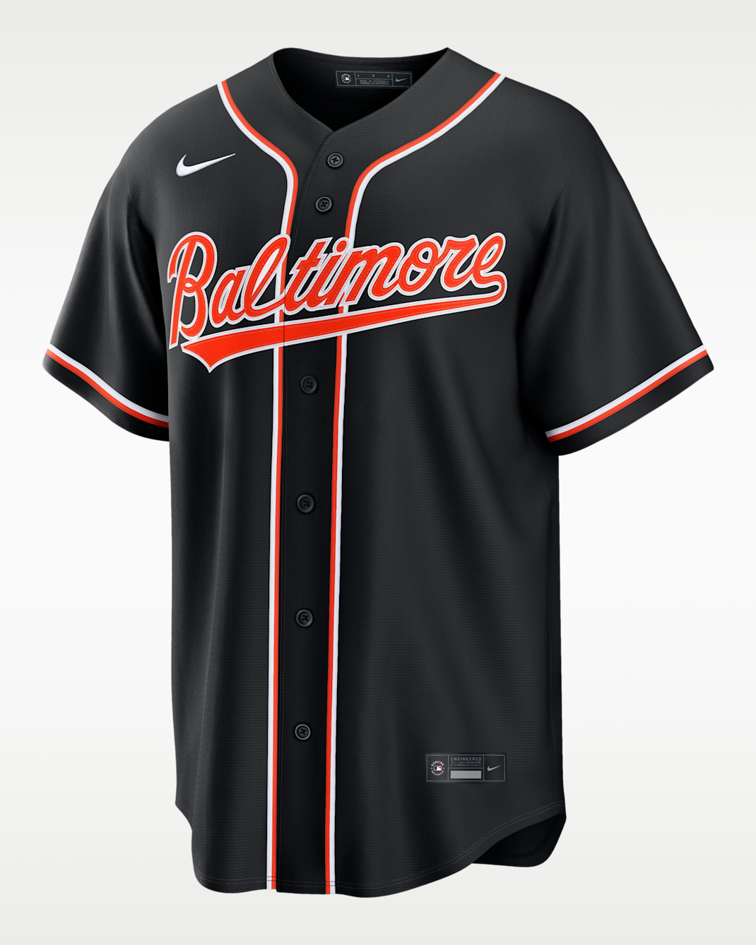 Baltimore Orioles Men's Nike MLB Replica Fashion Jersey - Black/Orange