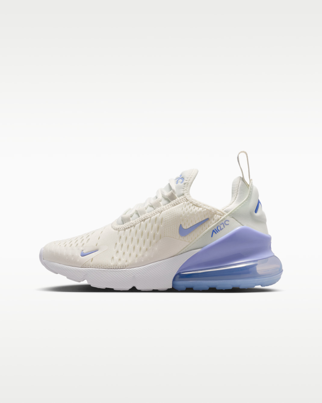 Nike Air Max 270 Big Kids' Shoes - Sail/Sapphire/Light Thistle