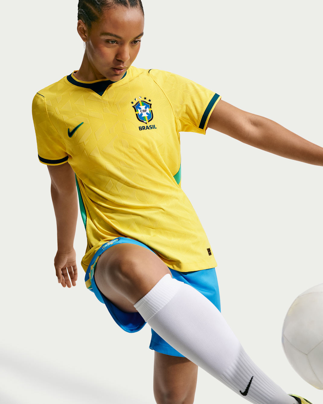 Brazil National Team 2026 Match Home Women's Nike Aero-FIT Soccer Jersey