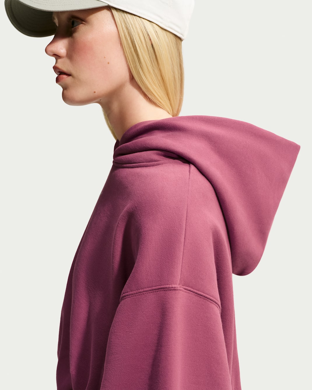 Nike Studio Fleece Medium Weight Women's Oversized Cropped Hoodie