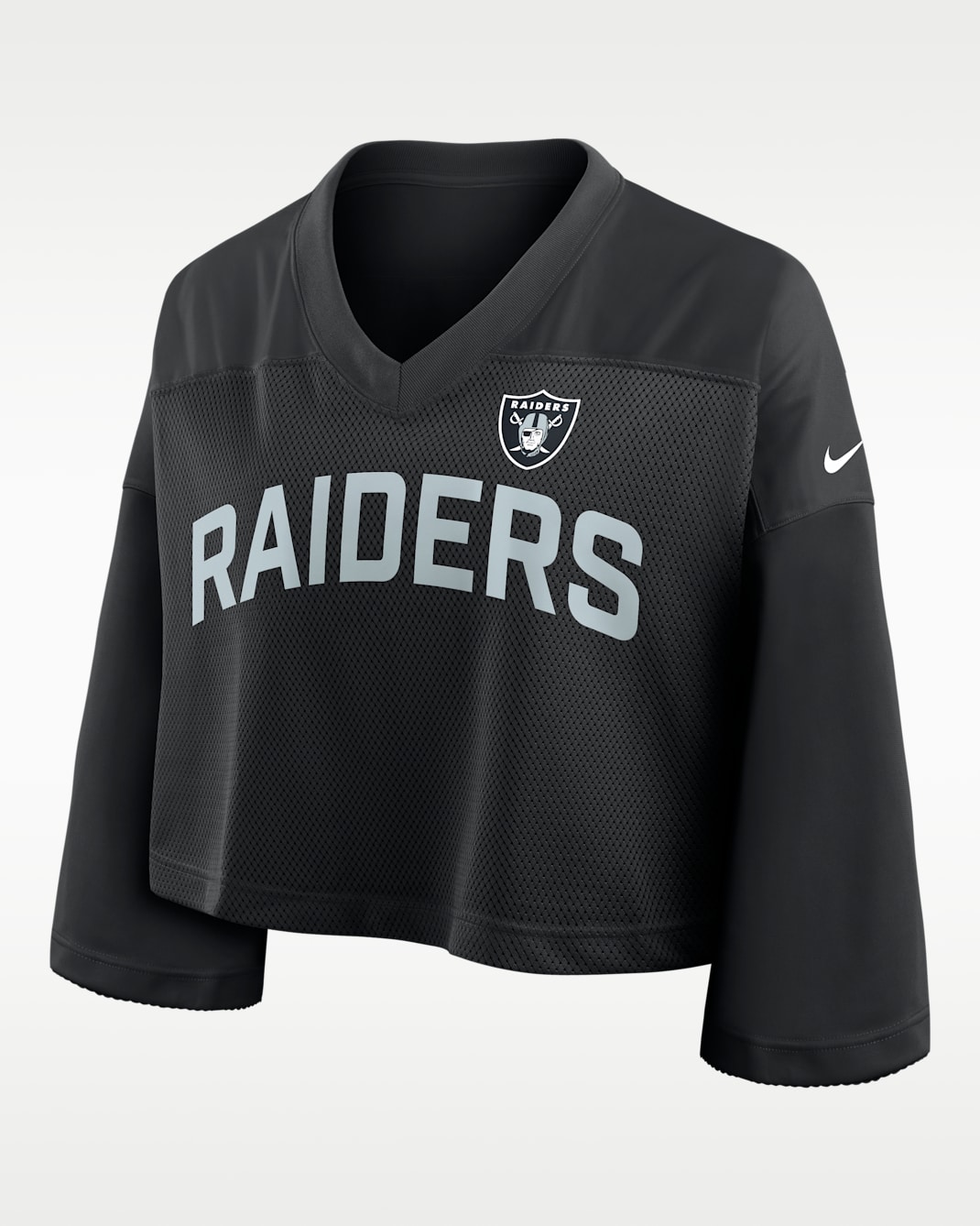 Las Vegas Raiders Wide Receiver Jersey Fashion Women's Nike Dri-FIT NFL Cropped Top - Black