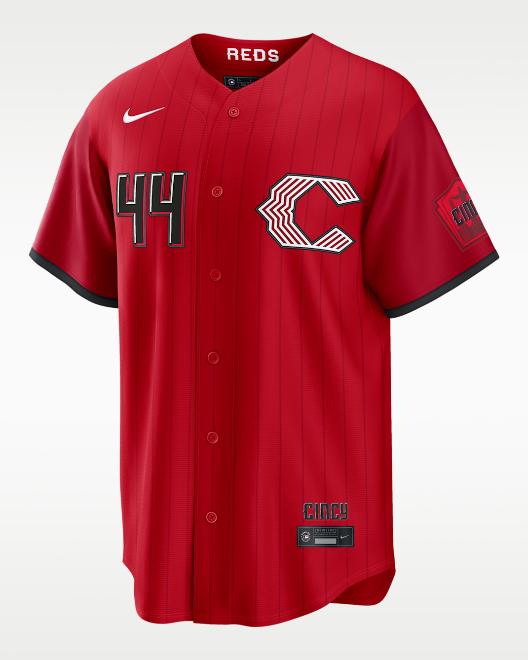 Elly De La Cruz Cincinnati Reds City Connect Men's Nike MLB Stadium Jersey - Red