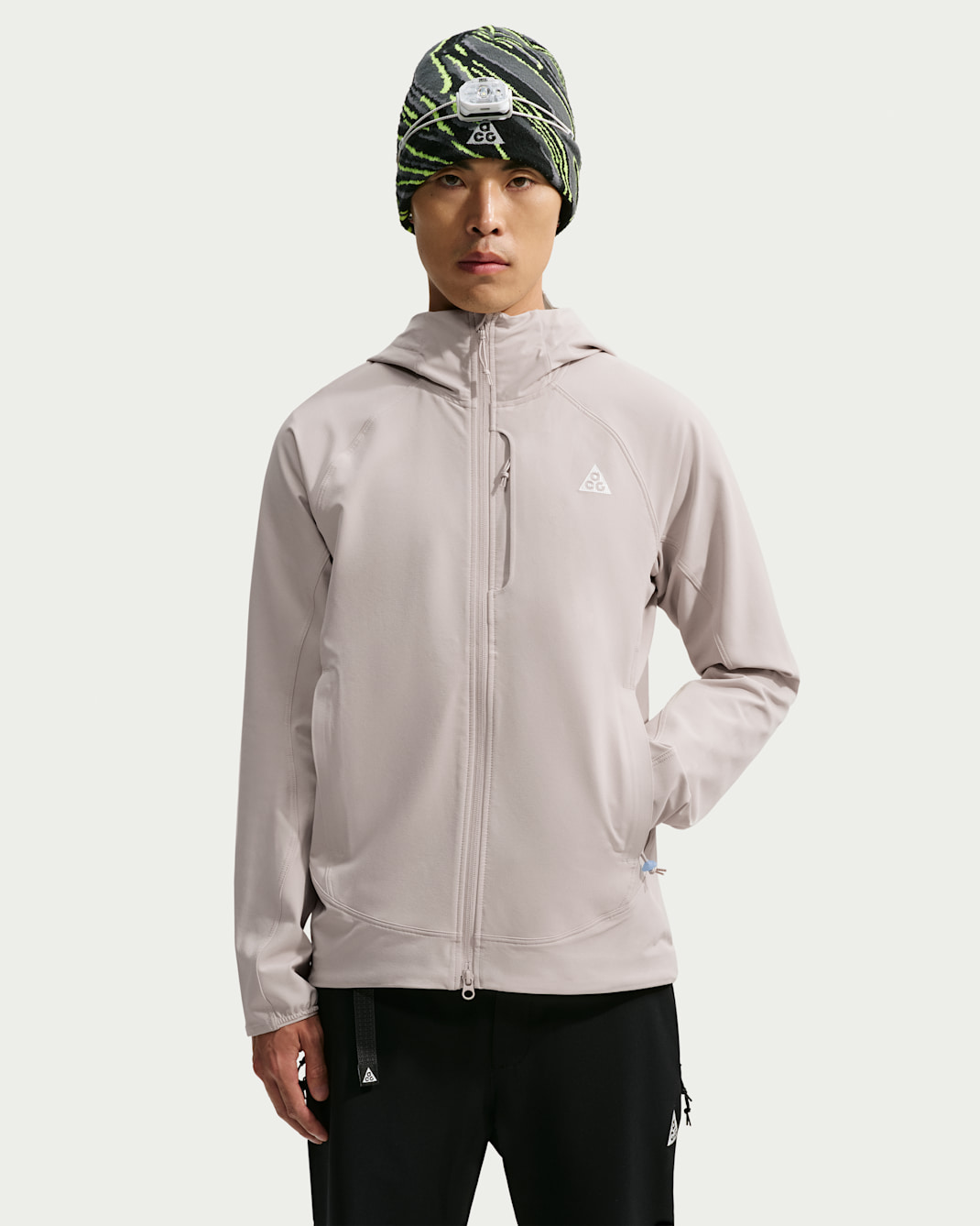 ACG Cloud Trekker Men's Full-Zip Hiking Jacket - Cream II/Light Orewood Brown/Summit White
