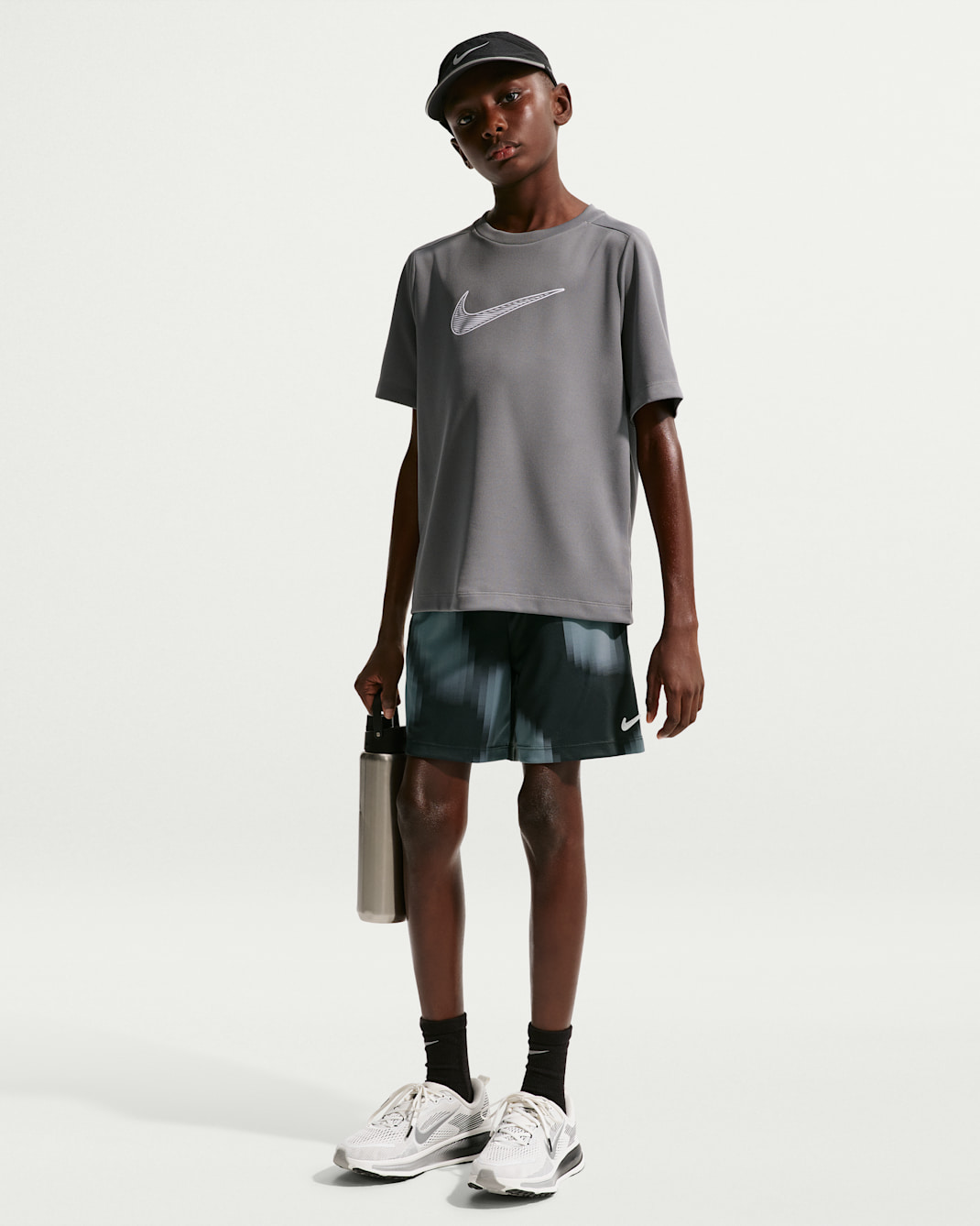 Nike Multi Renew Big Kids' (Boys') Shorts - Black/Black/White