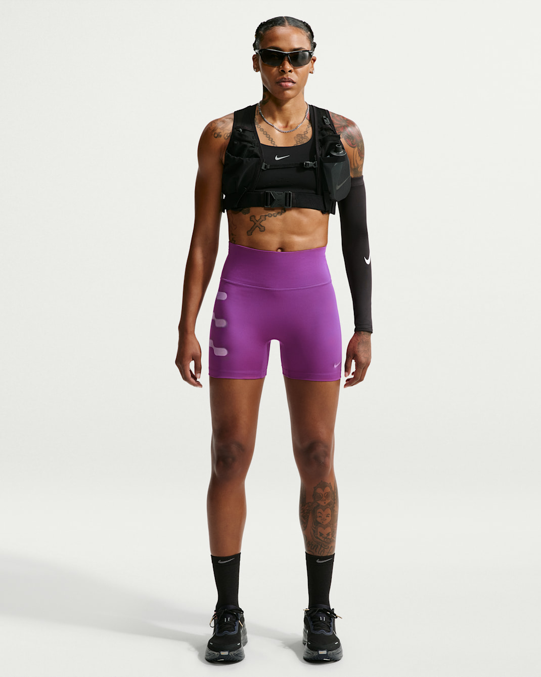 Short de running taille haute Nike Tempo Flash pour femme - Bold Berry