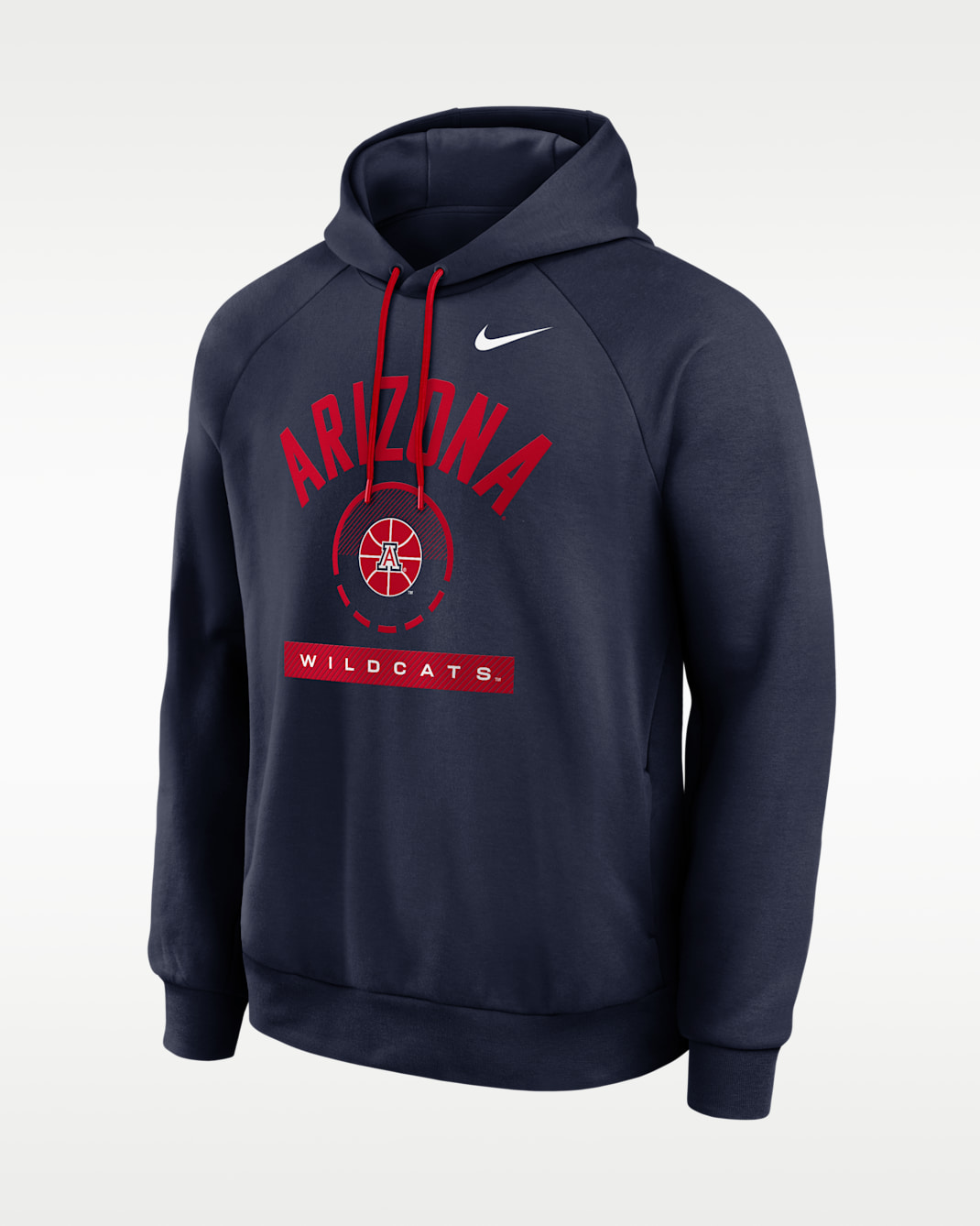 Arizona Courtside Men's Nike Dri-FIT College Pullover Hoodie - Navy