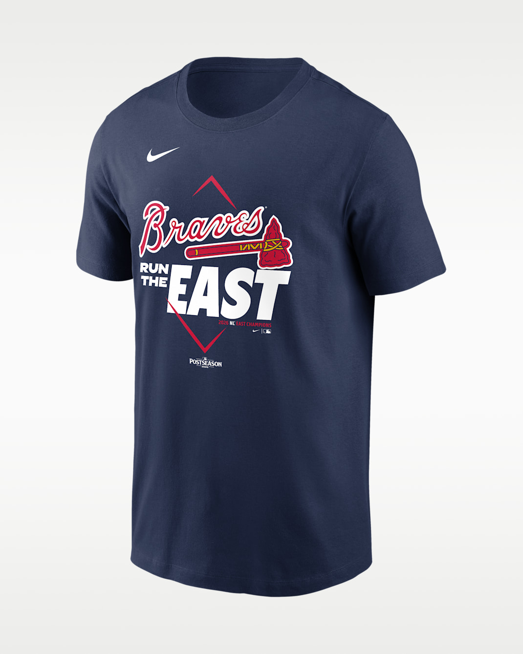 Playera Nike de la MLB para hombre Atlanta Braves 2026 NL East Division Champions - Azul marino
