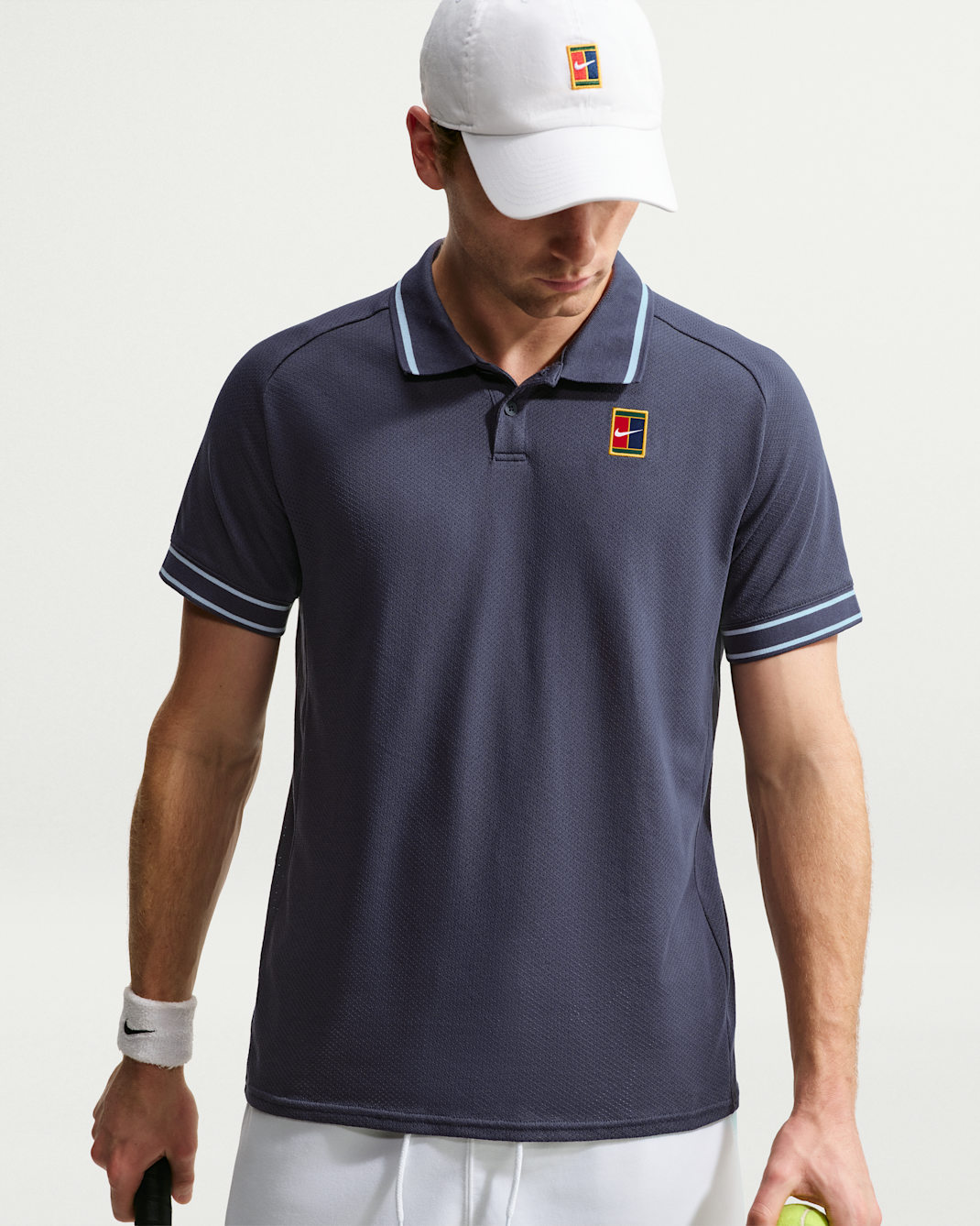 NikeCourt Heritage Men's Tennis Polo - Gridiron/Gridiron