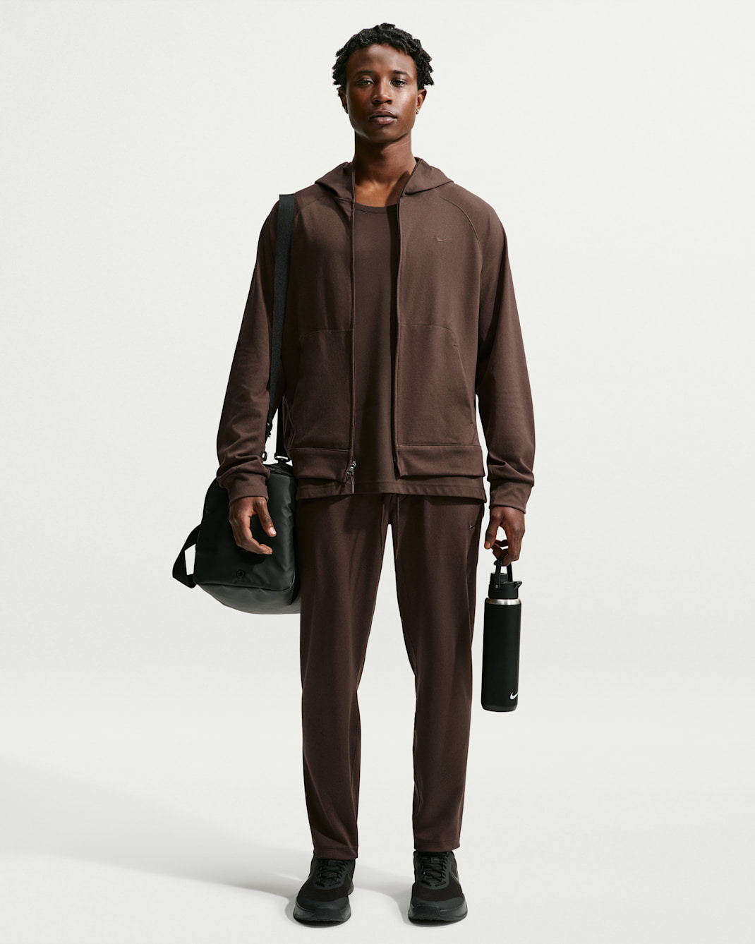 Nike Primary NanoKnit Men's Dri-FIT UV Protection Performance Tracksuit Bottoms - Baroque Brown/Tar/Heather/Baroque Brown