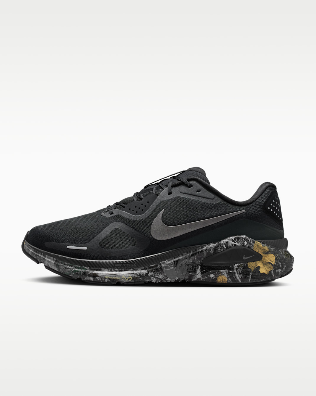 Tenis de correr en pavimento Realtree® para hombre Nike Structure 26 - Negro/Gris humo oscuro/Antracita/Gris oscuro metálico