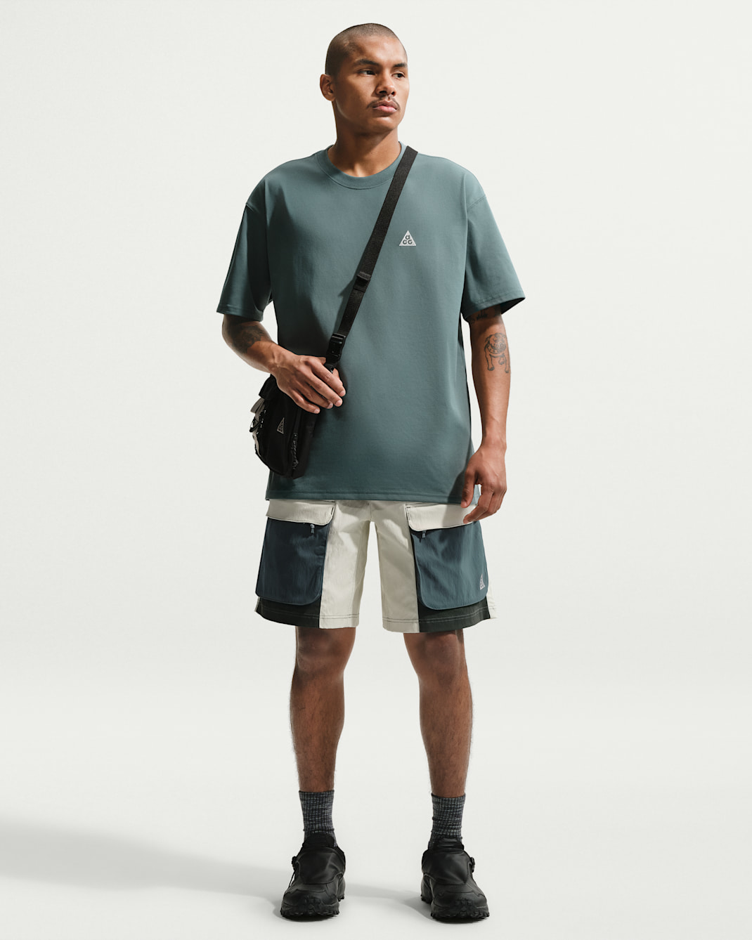 Nike ACG 'Smith Summit' Men's Cargo Shorts - Sea Glass/Mineral Slate/Black Spruce/Summit White
