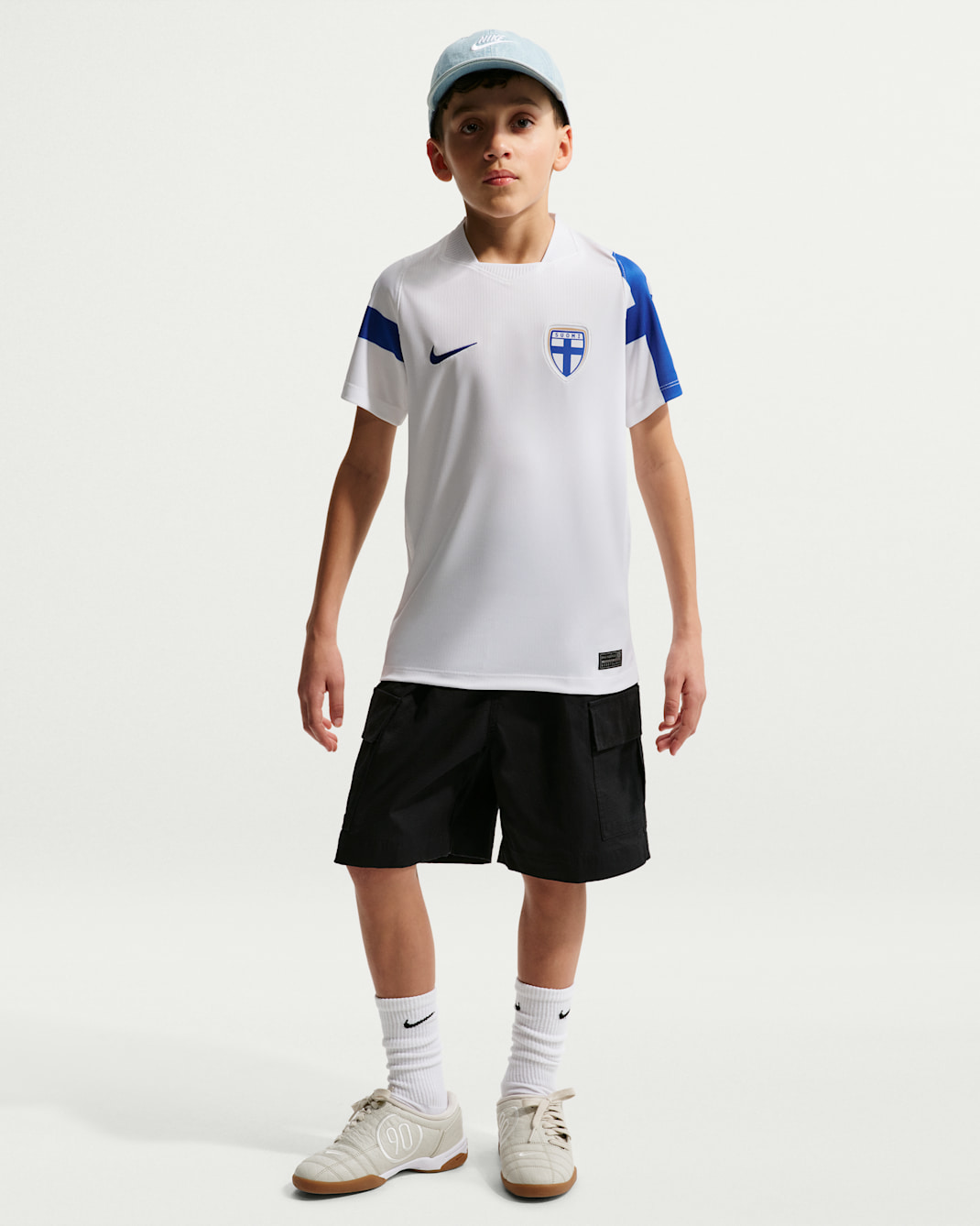 Finland 2026 Stadium Away Big Kids' Nike Dri-FIT Soccer Replica Jersey