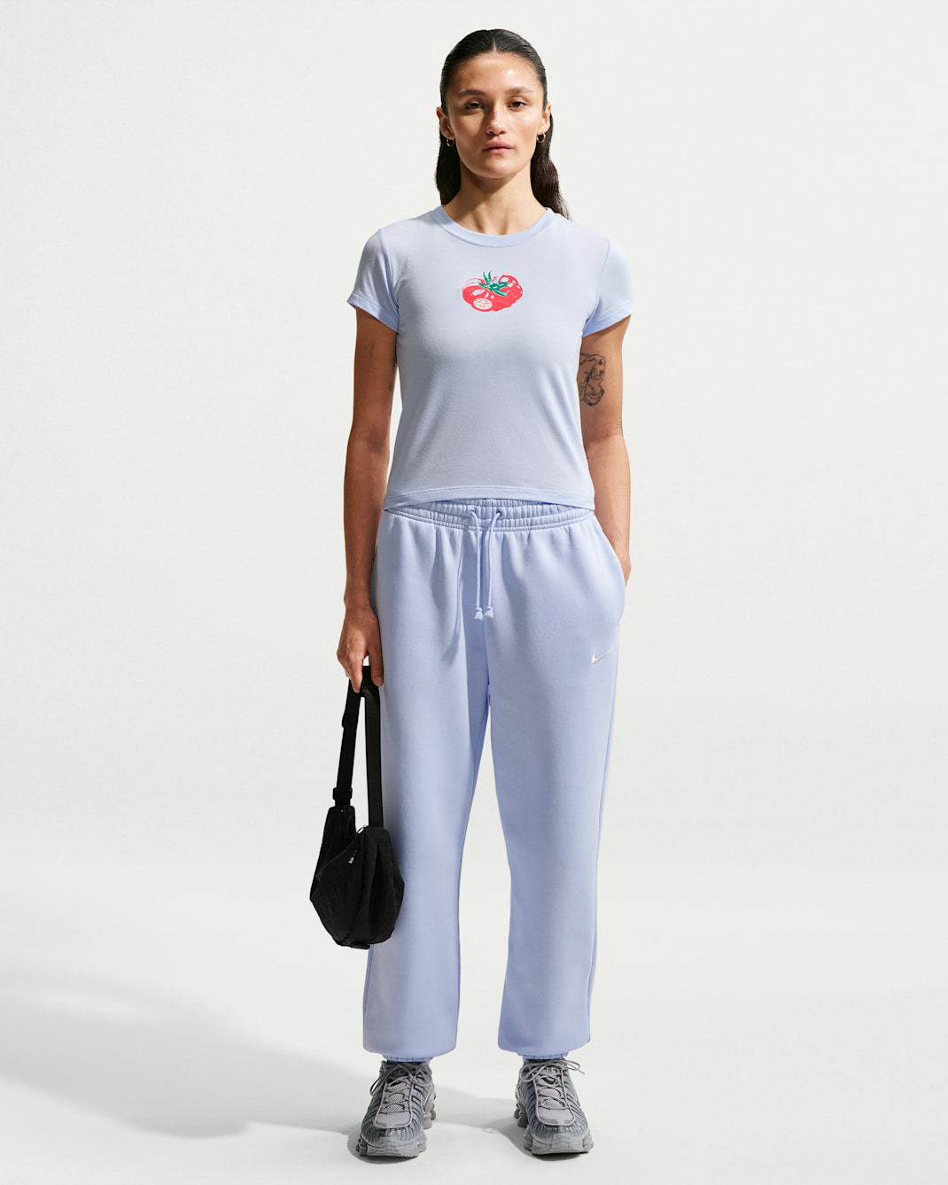 Nike Sportswear Phoenix Fleece Oversize-Trainingshose mit hohem Taillenbund für Damen - Hydrogen Blue/Sail