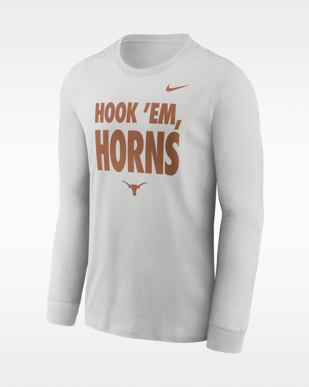 Texas Sideline Slogan Men's Nike Dri-FIT College Long-Sleeve T-Shirt - Photon Dust